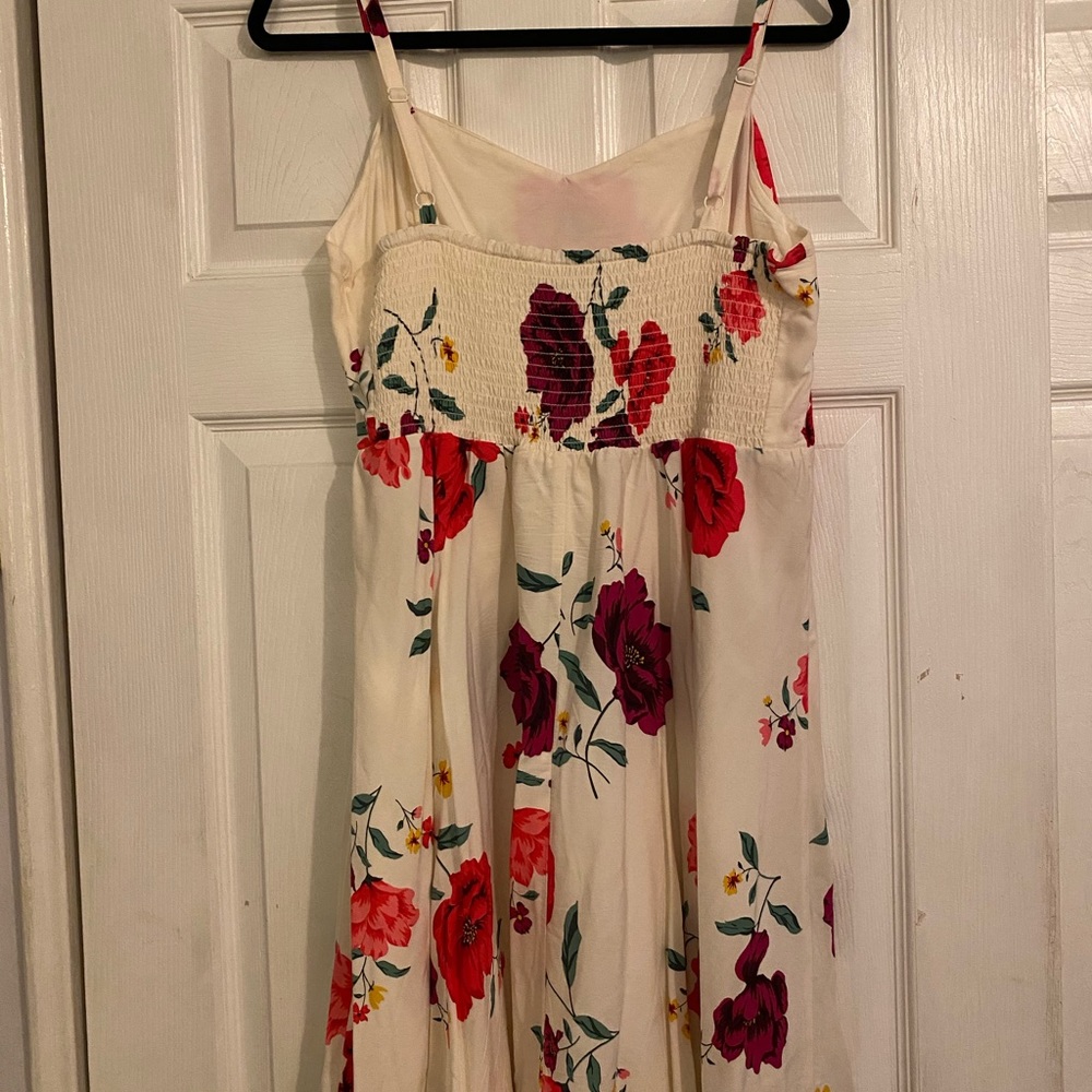 Floral/Cream Cami Dress - Picture 2 of 3